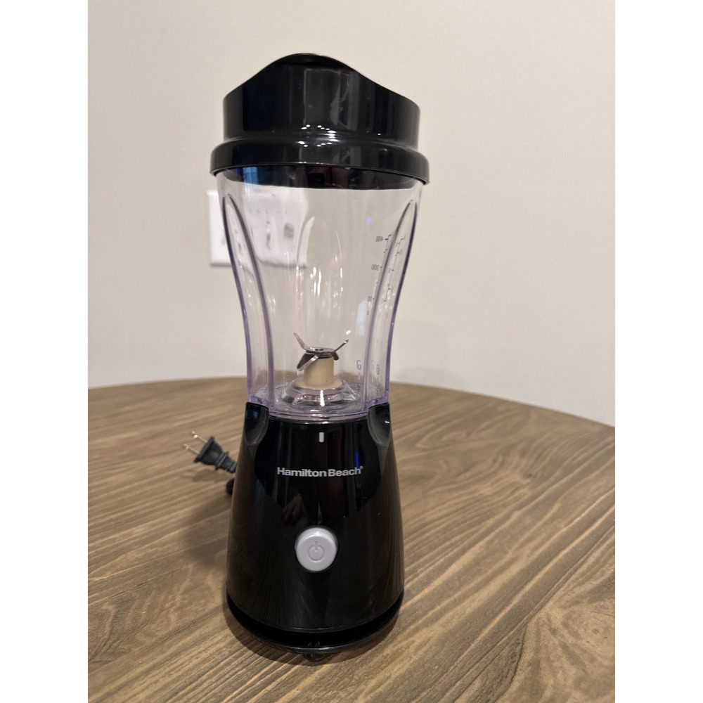 Hamilton Beach Personal Blender 14oz Smoothie Maker Travel Lid 51101BA Tested